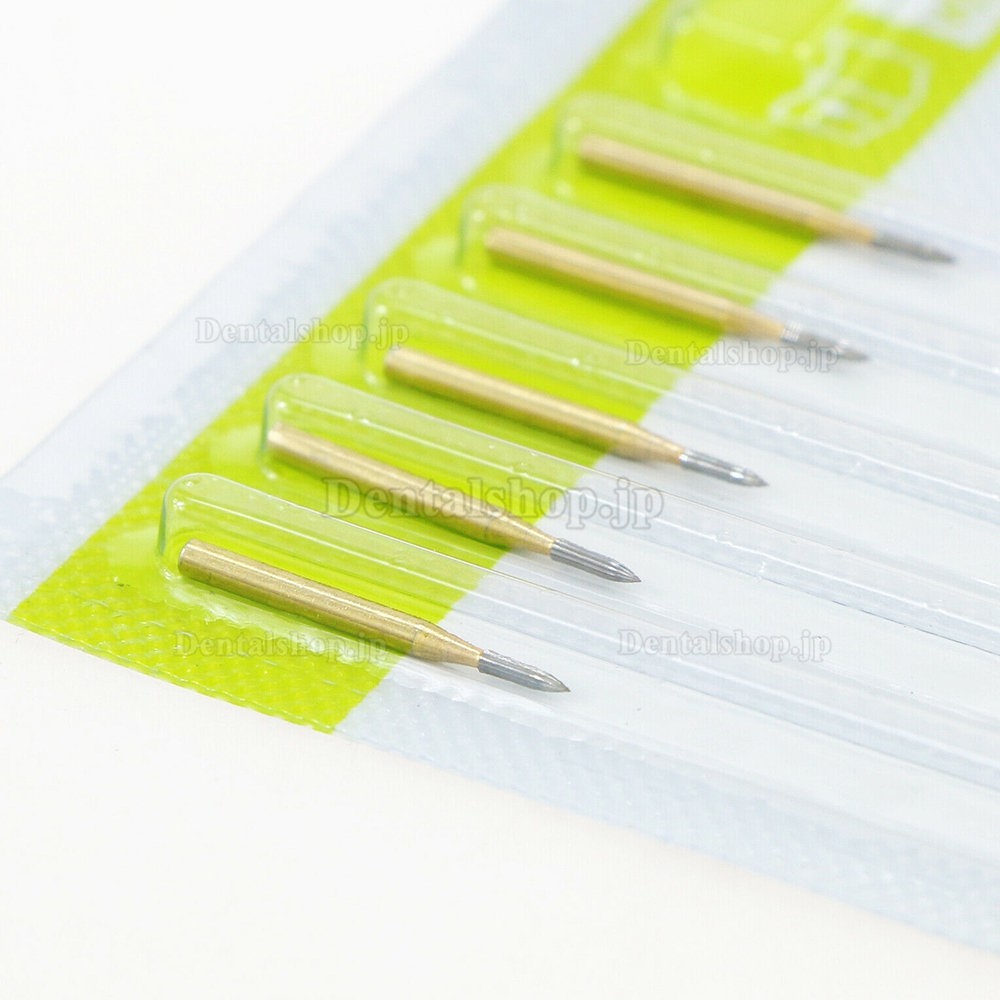 10Pcs Wave Dental 歯科用狭いテーパーエンドTF 7902 カーバイドバー 12ブレード